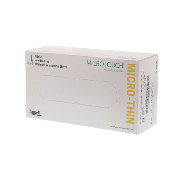 Ansell Micro-Touch Micro-Thin Nitrile Exam Gloves - Blue 300 Count