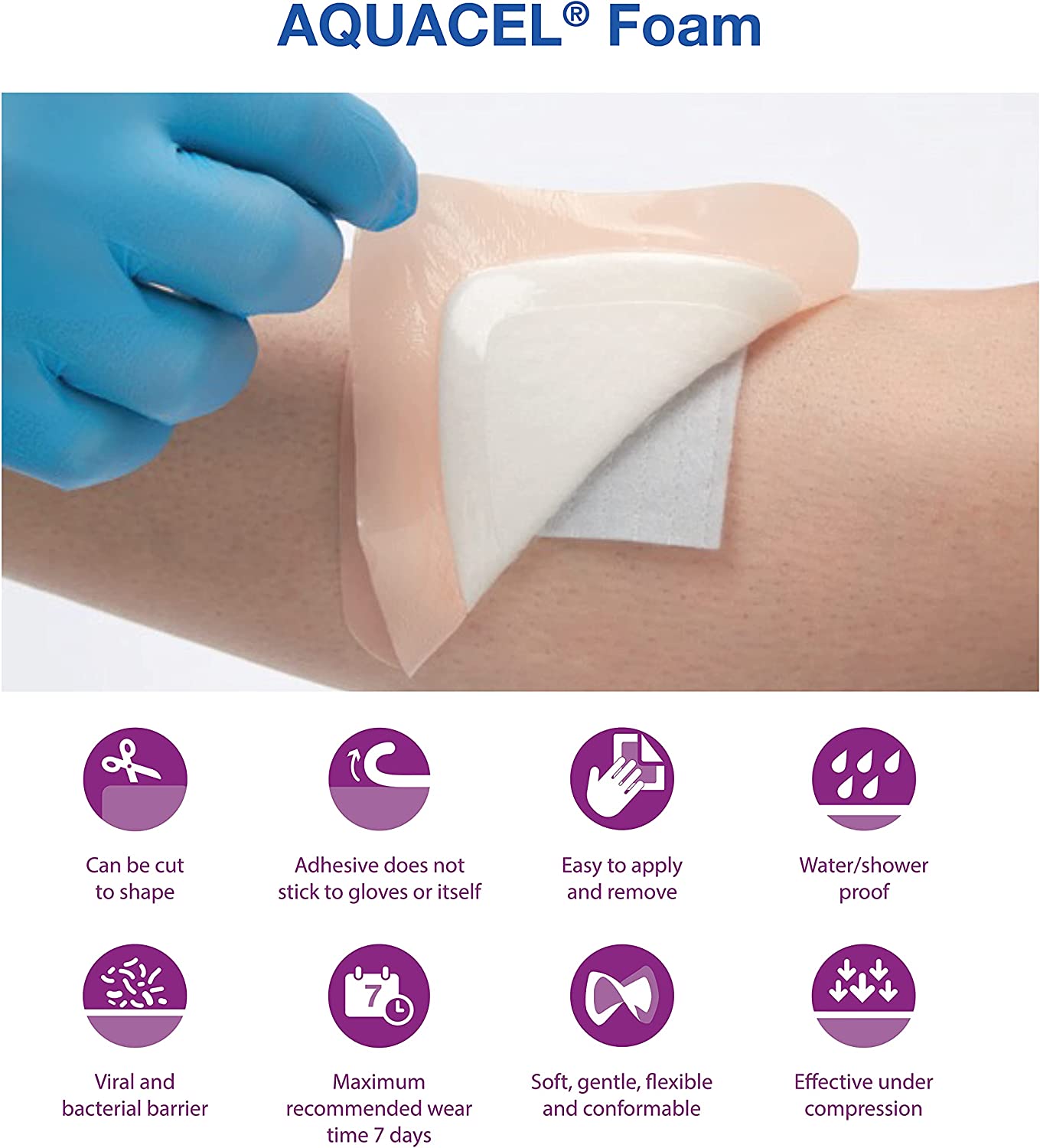 Convatec Aquacel Adhesive Foam Dressing - Pack of 10