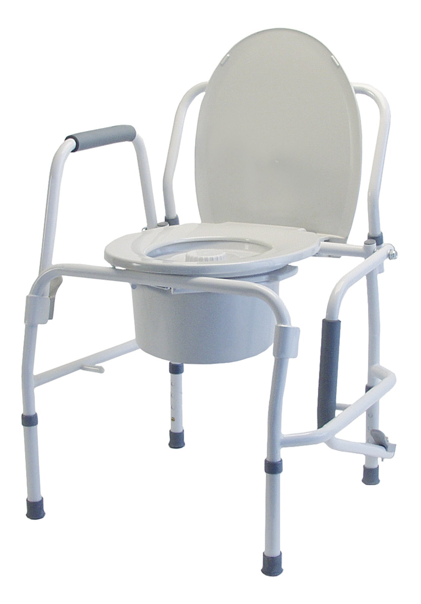 Graham Field Silver Collection 3 in 1 Steel Drop Arm Commode