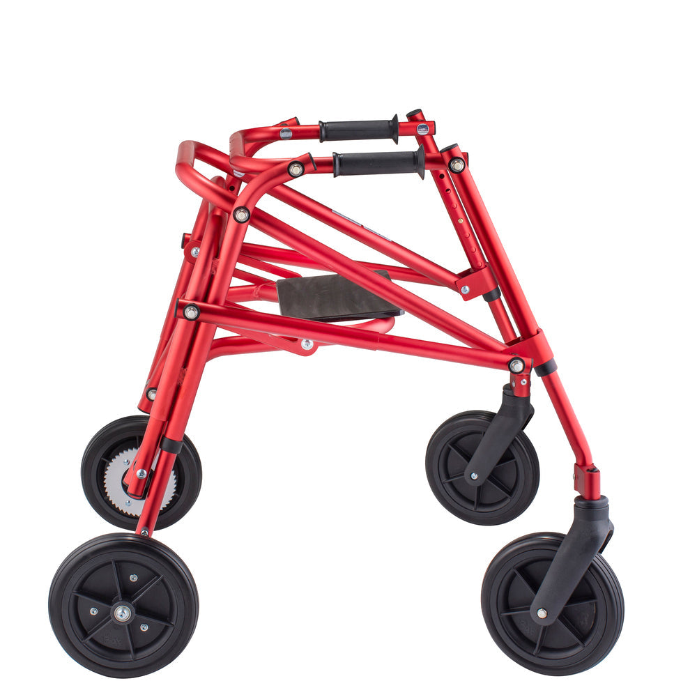 Circle Specialty Kilp 4 Wheeled with 8" Outdoor Wheels and Flip Up Seat - Red, Small
