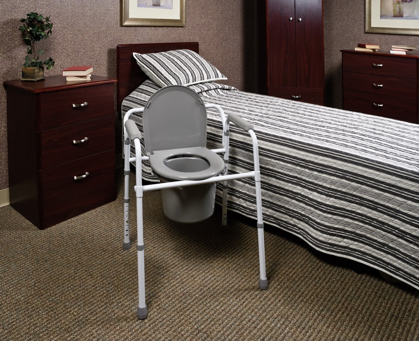 Graham Field Commode Folding Steel - Retail