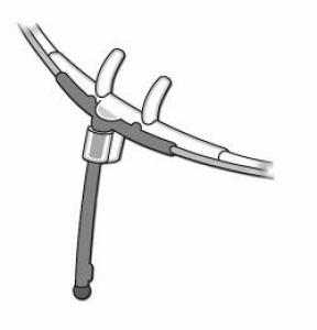 Adult Oral/Nasal Cannula/Holder with 7' Airflow Pressure Tube without Filter (ThermiSense)