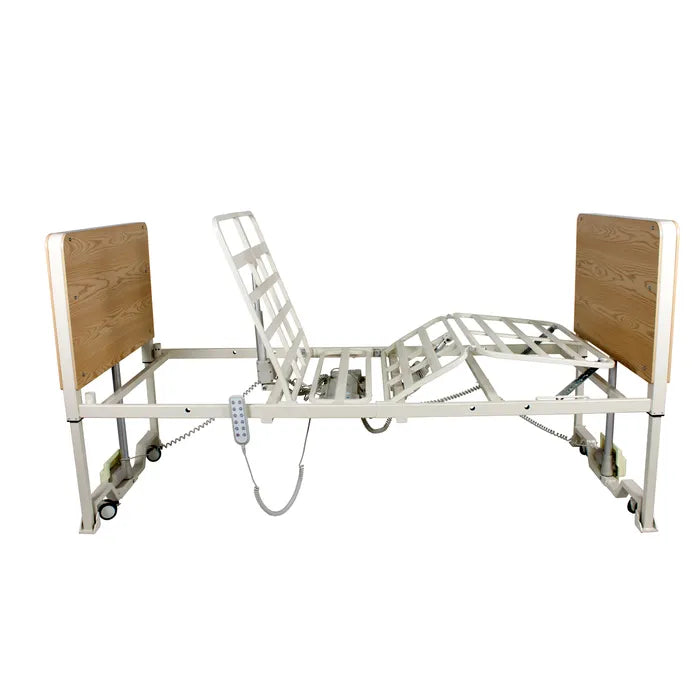 Dynarex D400 5 Function Ultra-Low Bed - Mahogany with Composite Swing Rail