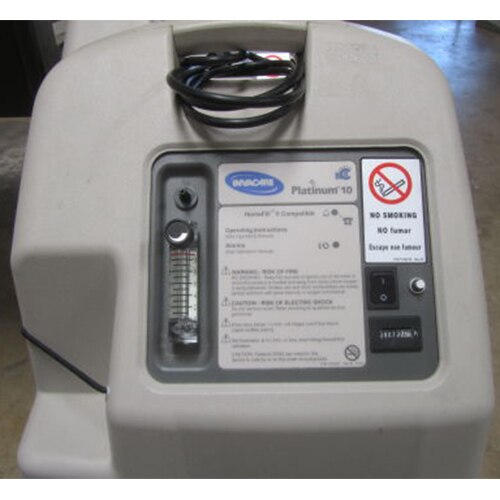 Invacare Platinum 10 Oxygen Concentrator with O2 Sensor