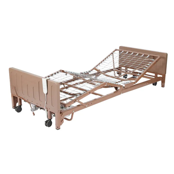 Dynarex 3 Motor Adjustable Full Length Bed Rail and DynaRest Multi-Zone Foam Mattress