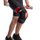 MAXAR Airprene (Breathable Neoprene) Wrap-Around Knee Brace (Double-Pivot Hinge) - Black w/Red Trim