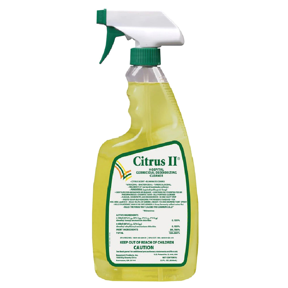 Citriguard Citrus II Germicidal Liquid Surface Disinfectant Cleaner, 22 oz Spray ...