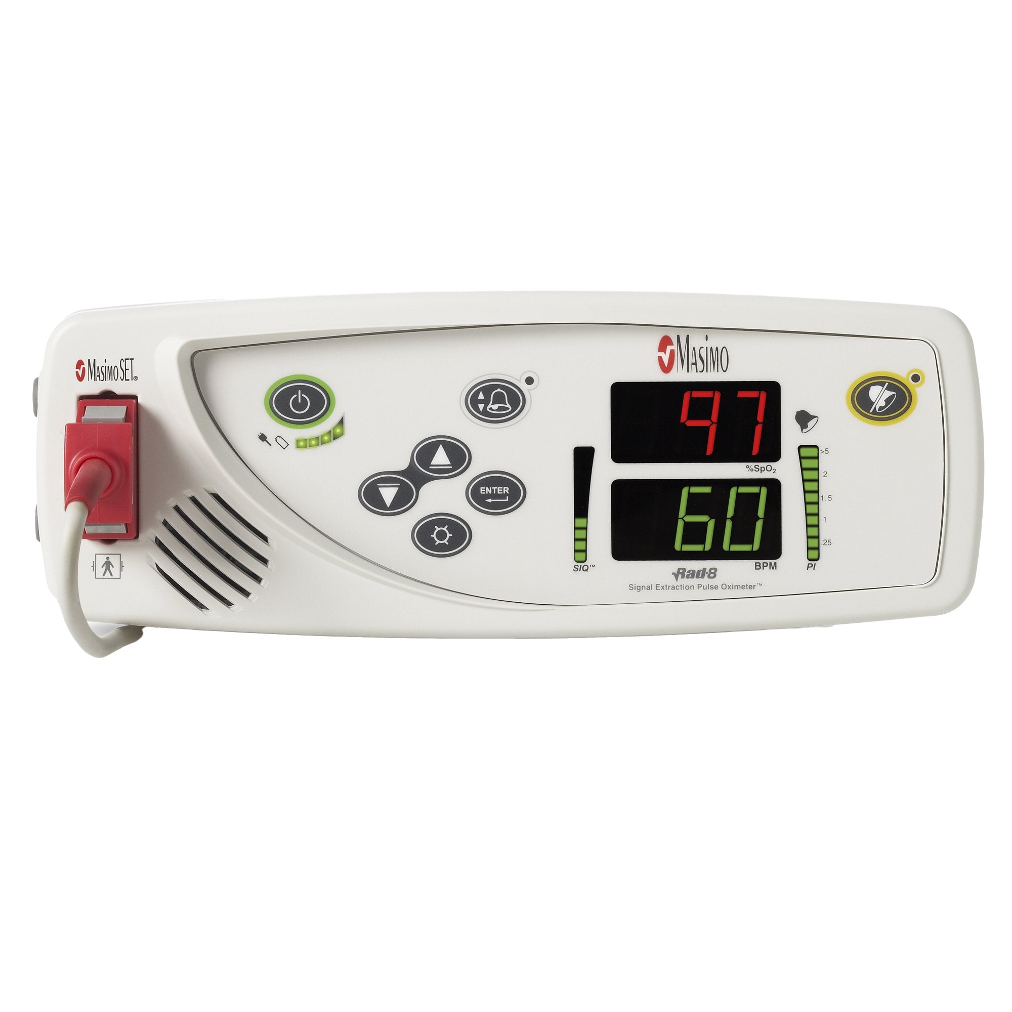 Masimo Tabletop Rad-8 Pulse Oximeter w SPO2 MONITOR - Certified Pre-Ow ...
