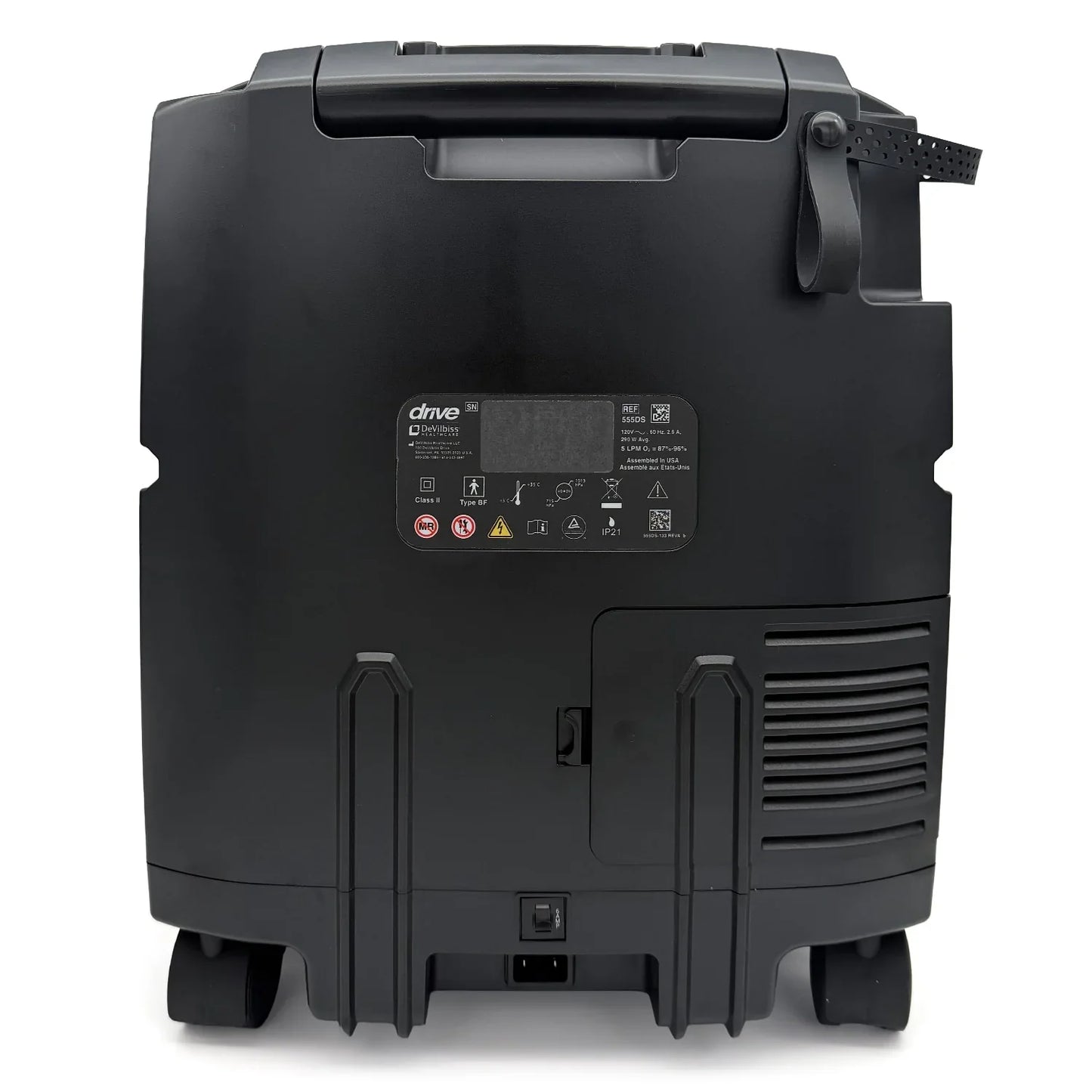 Drive Medical 555DS Compact Oxygen Concentrator Rear