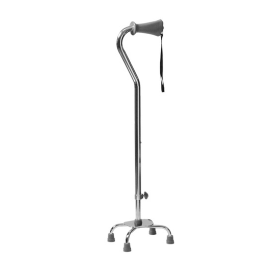 Graham Field Silver Collection Low Profile Small Base Quad Canes Ortho Ease Grip