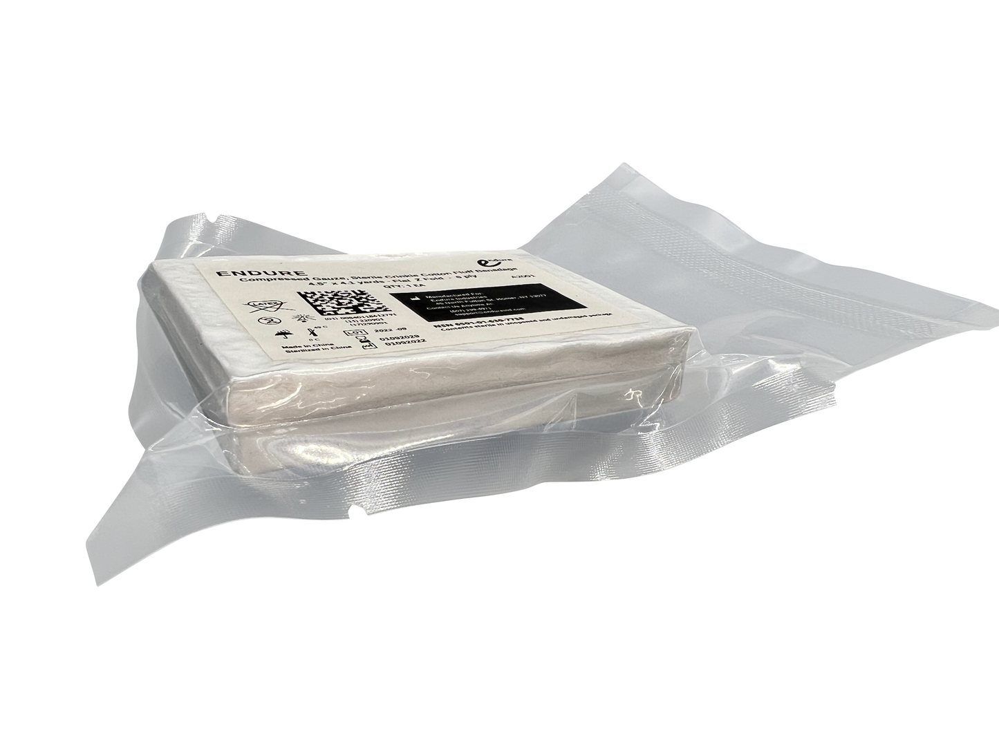 Sterile Compressed Gauze Bandage Roll 4.5" x 4.1 yards - Pack of 5