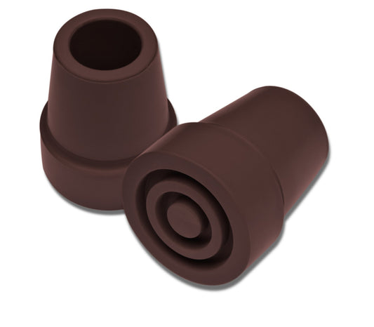 Graham Field Lumex Aluminum Cane Replacement Tips Brown 3/4", 1 Pair