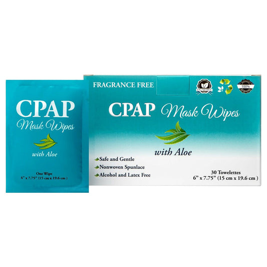 3B Medical Individually Packed Aloe CPAP Mask Wipes - 30 Count