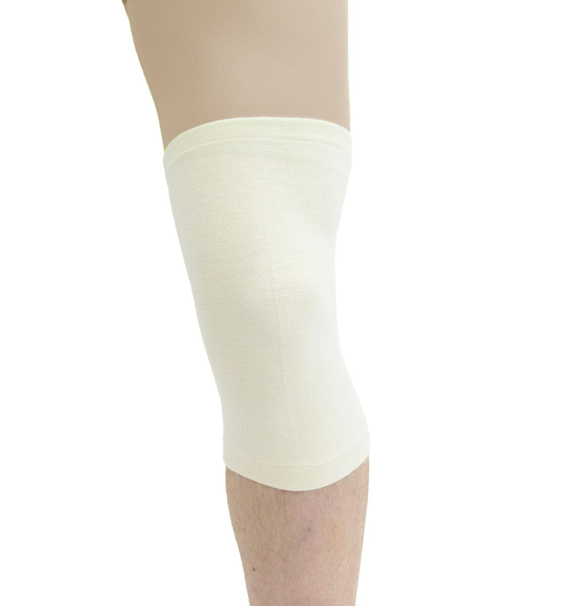 MAXAR Angora/Wool Knee Brace - White