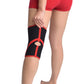 MAXAR Bio-Magnetic Airprene Knee Brace - Open Patella, Terrycotton Lining - Black w/Red Trim