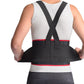 MAXAR Work Belt - Industrial Lumbosacral Support,  Black w/Red Trim