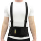 MAXAR Work Belt - Industrial Lumbosacral Support, Black w/Red Trim