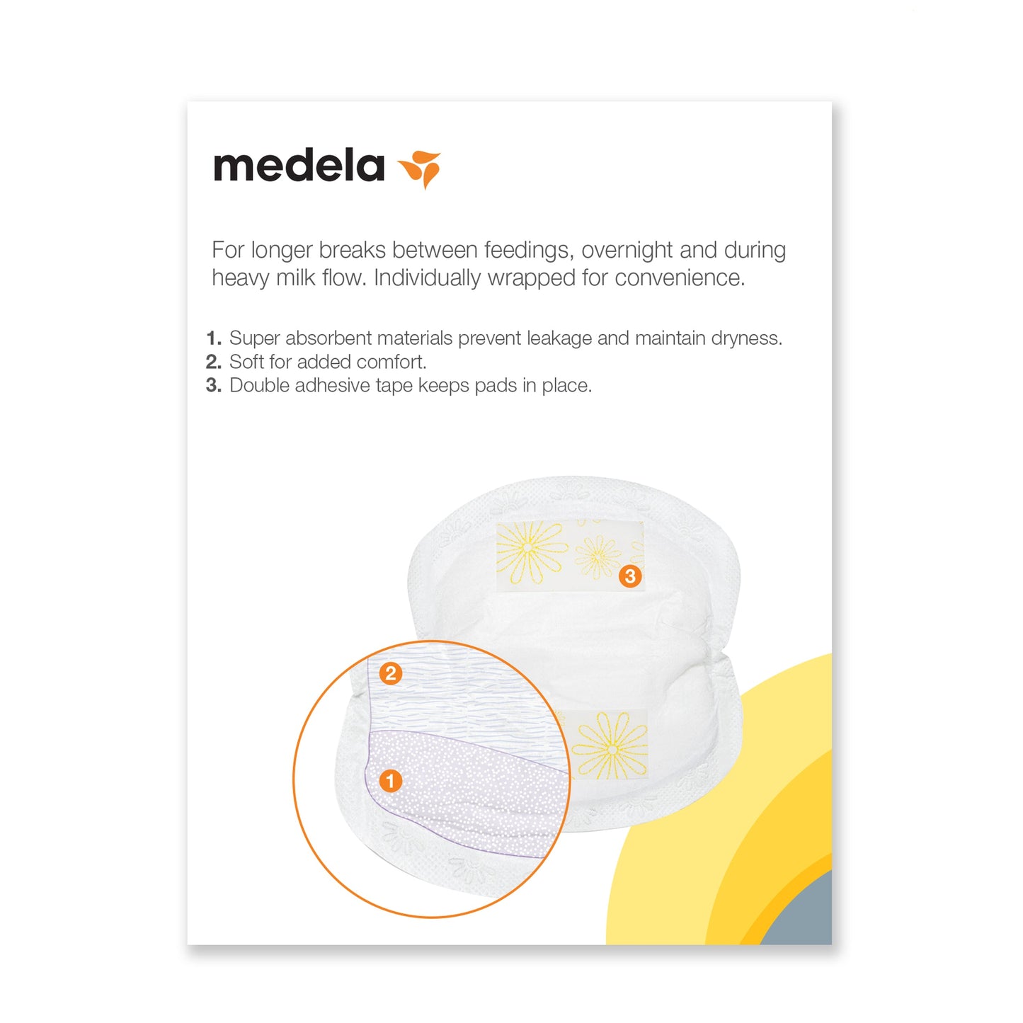 Medela Super Absorbent Disposable Nursing Pads, 60 Count