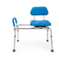 Mobo Medical Sliding Transfer Tub Shower Bench with Swivel Seat, Blue