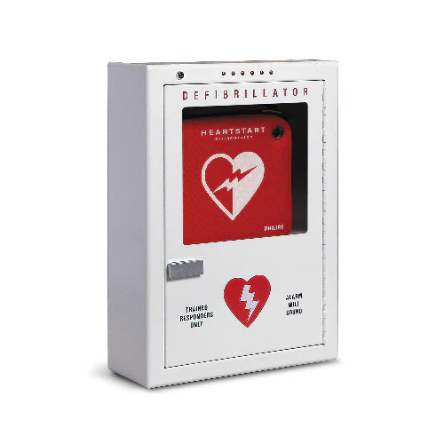 Philips HeartStart Defibrillator Cabinet, Premium, Wall Surface
