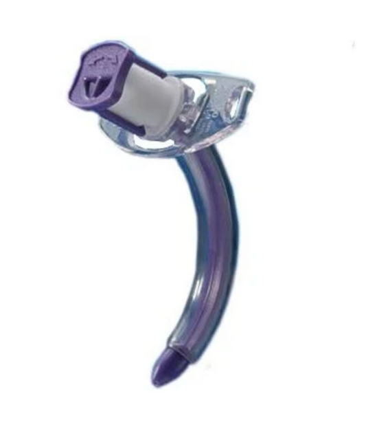 Smiths ASD Blue Line Ultra Fenestrated Cuffless Tracheostomy Tube, Size 8