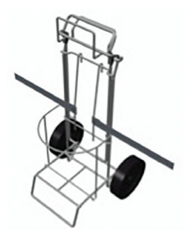 Caire Liquid Oxygen Rolling Cart