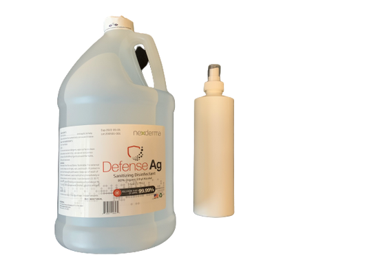 Nexderma Defense Ag Sanitizing Disinfectant w/Spray Bottle - 1 Gallon