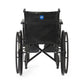 Guardian K1 Vinyl Wheelchair with Elevating Leg Rests, 16"