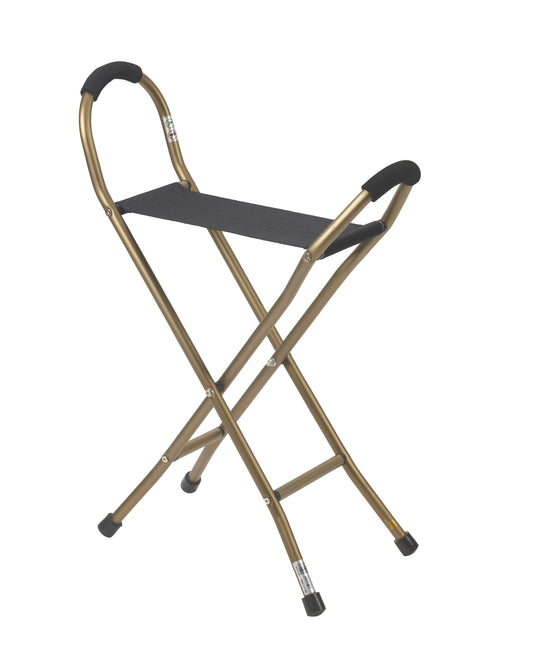 Folding Lightweight Cane with Sling Style Seat