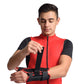 MAXAR Wrist Splint with Abducted Thumb - Left Hand - Black w/Red Trim